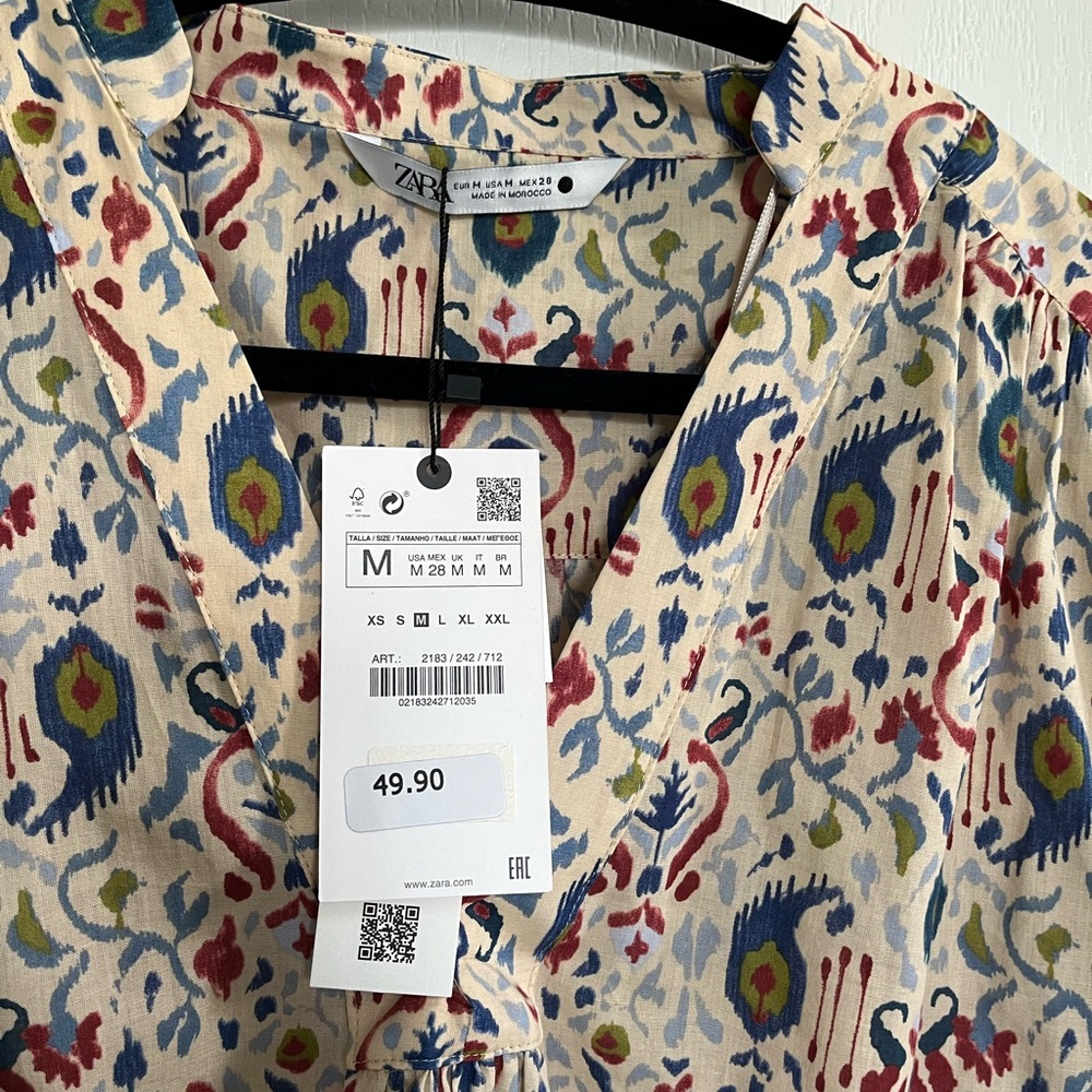 Zara Cotton Lightweight Top